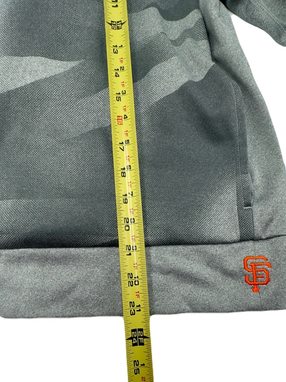 NIKE Mens San Francisco Giants Gray Hooded Pullover Sweatshirt, Size Medium EUC!
